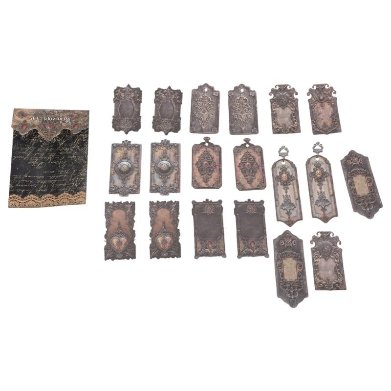 20 штук Эстетичные готические тисненые наклейки Наклейка для скрапбукинга для журнала, блокнота, бутылки для воды, фотоальбома, чехла для телефона