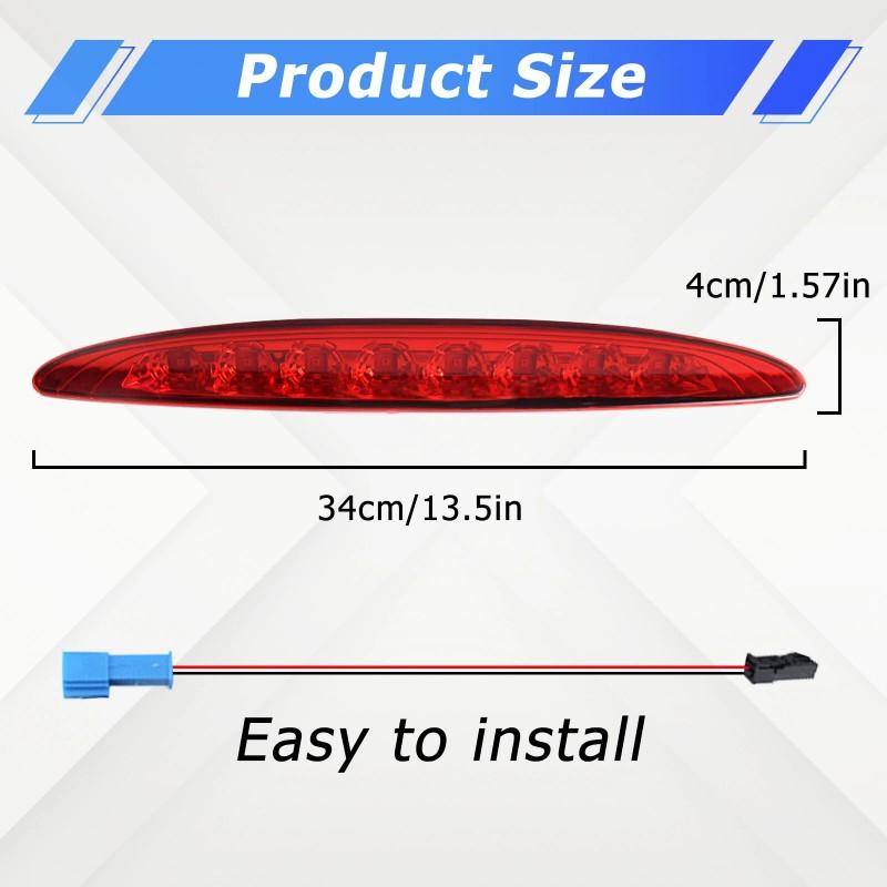 3rd Brake Light For MINI Cooper 02-06 R50 R53 Clear Lens Red Third High Mount Lamp OEM 63256935789 Fit High Mount Brake Light