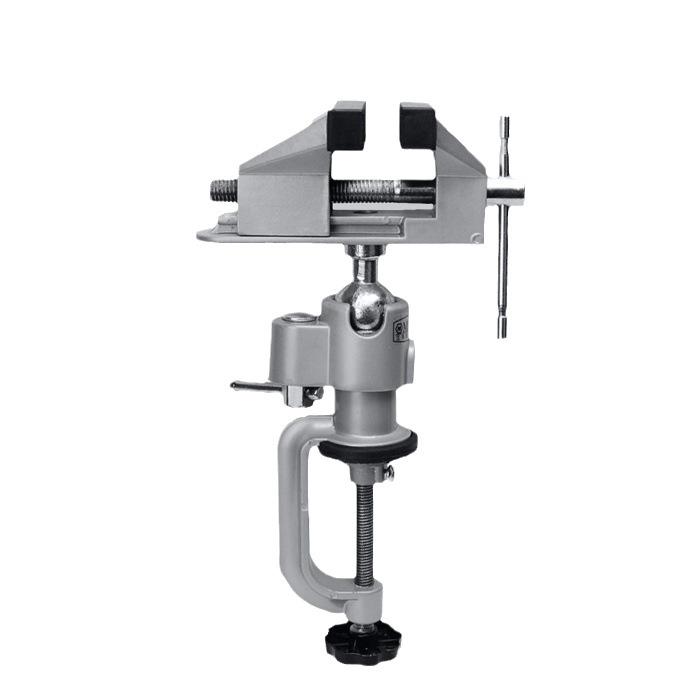 Universal DIY 360° Rotating Aluminum Alloy Table Vise with Flat Nose Pliers