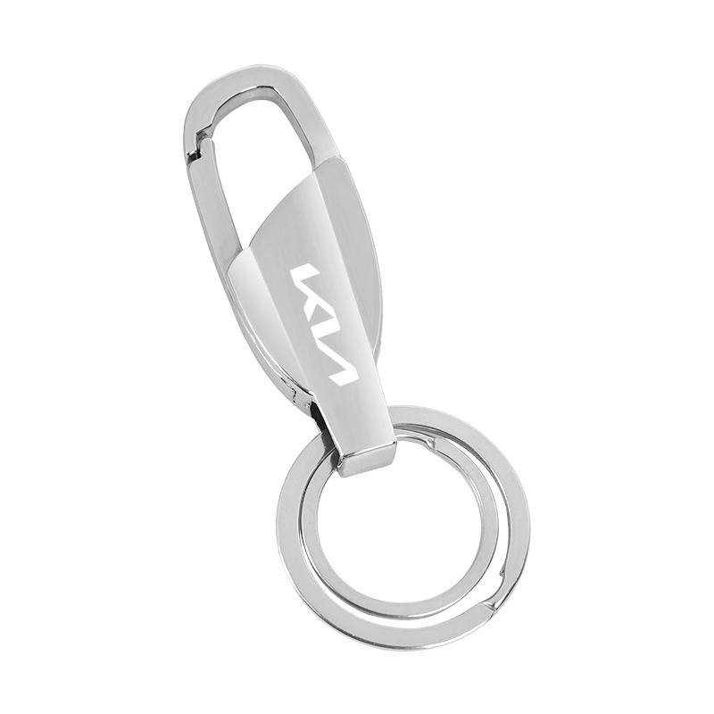 THCR5 1Pcs Car Key Accessories Zinc Alloy Keychain Ring For KIA RIO Sorento Ceed K5 Stinger Niro EV6 EV9 Soul Cerato Stonic Carnival