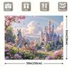 1 piece, a background fabric for party banners, featuring a princess castle pattern, suitable for various occasions