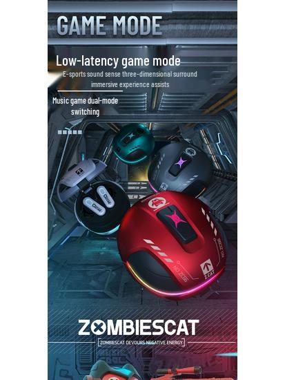 Беспроводные игровые Bluetooth-наушники Devil Cat B5: Низкая задержка, Внутриканальные, Активное шумоподавление (ANC), Высокое качество звука.