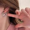 Модные полые круглые серьги-кольца с буквой F, женские персонализированные серьги золотого цвета, темпераментные вечерние ювелирные аксессуары