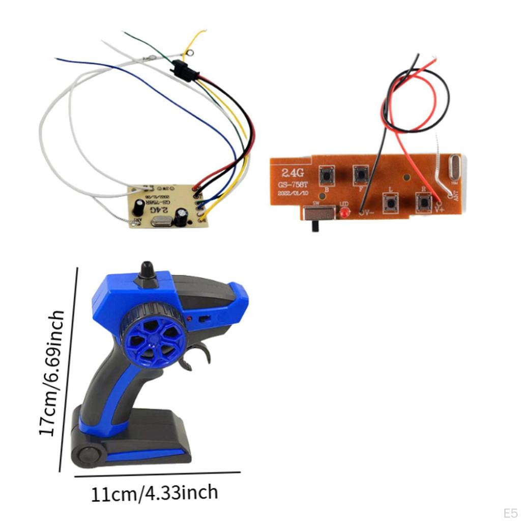 4CH RC Boat Remote Controller Accessories and Receiver Board Easier To Control Low Power Alarm for