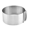 Adjustable Cake Ring for Baking And Decorating Stainless Steel Baking Tool for Desserts Versatile Round Cake Mold for Home Bakers