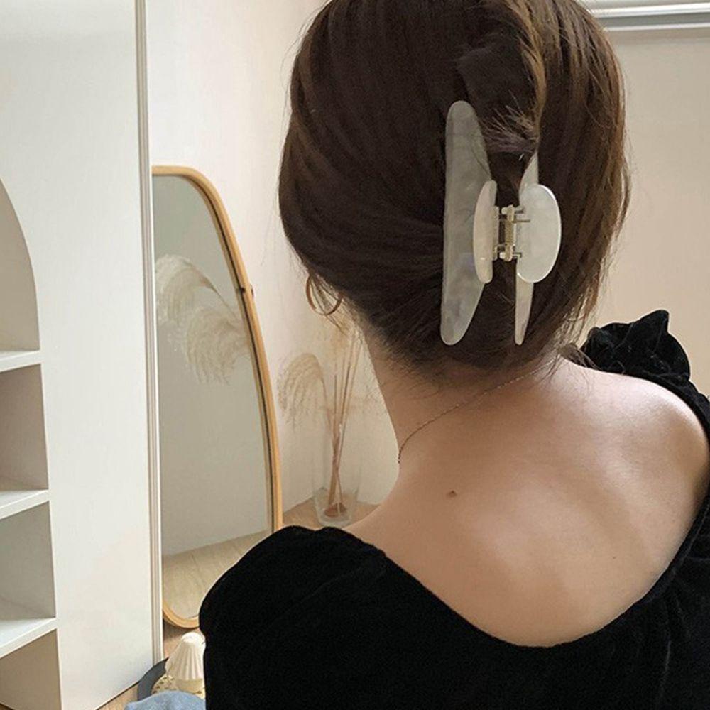 Flower Girls Korean Style Headwear Female Hair Accessories Acetate Hair Clip Plastic Hair Claw