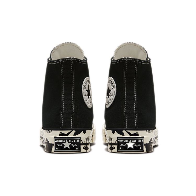 Converse Женские кроссовки Chuck 70 High Hybrid с цветочным принтом черно-белые 571387C