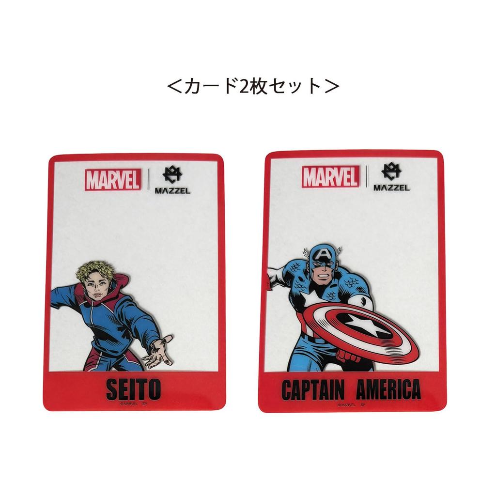 Small Planet Marvel Marzel Comic Pattern Blind Clear Card Set of 2 Complete Set of 8 Types