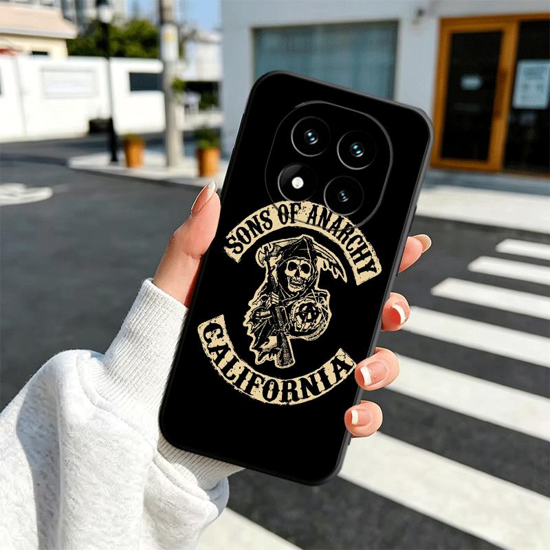 Мягкий чехол для телефона Sons Of Anarchy для Xiaomi Redmi Note 12 13 14 15 Pro Plus 11 12S 11S 11T 10 4G Черный чехол Задняя крышка