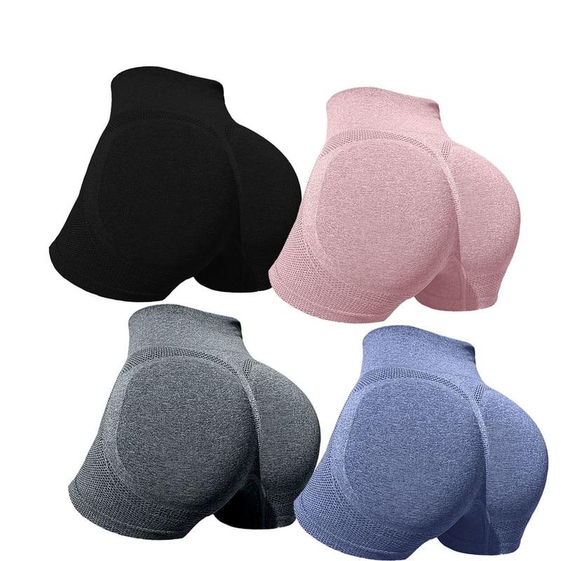 4 Pairs Yoga Shorts for Women, Multicolor, Comfort Stretch, Athletic Training, Breathable Quick-Dry, Assorted Colors