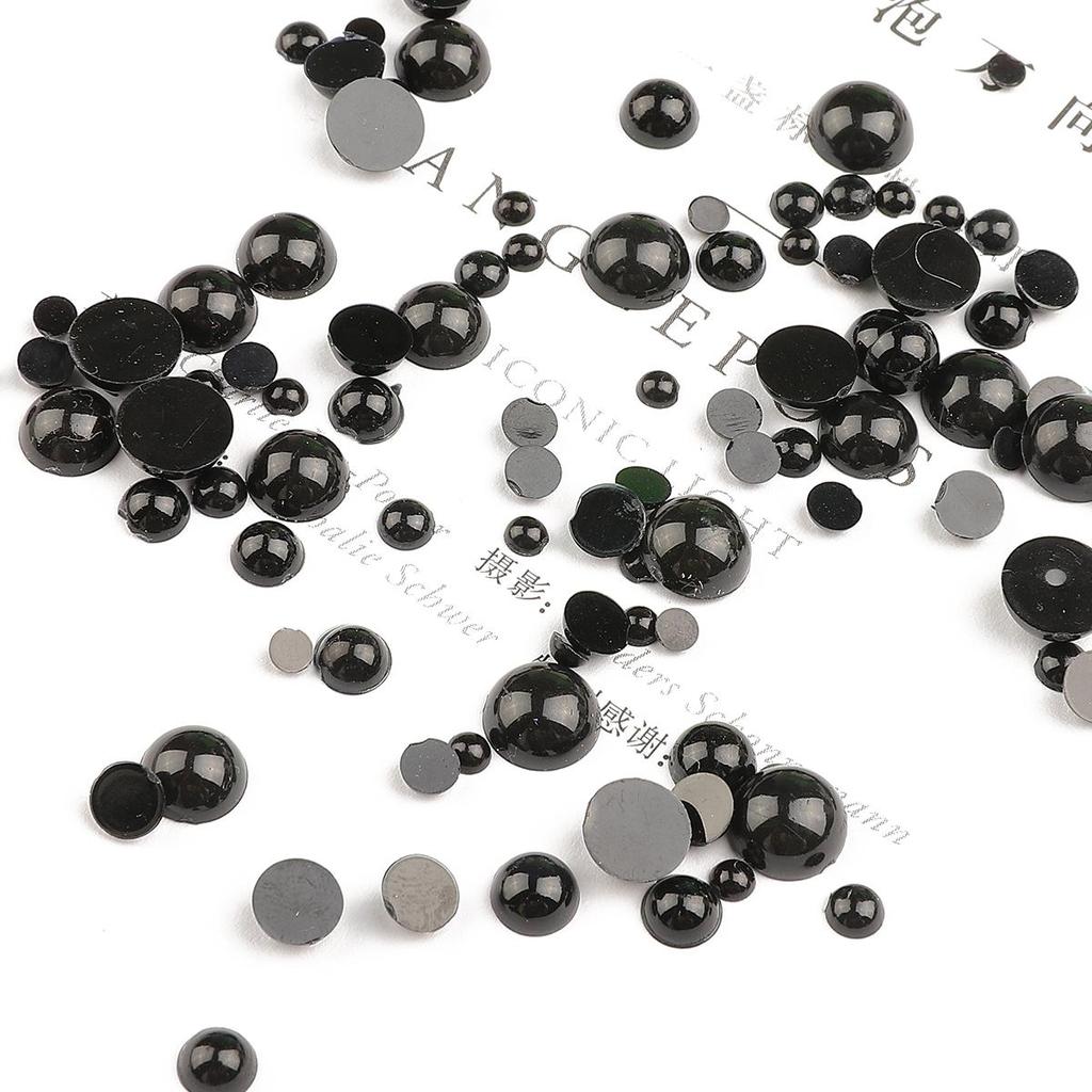 10-500pcs/bag Acrylic Animal Eyes Semi-Round Beads DIY Sewing Fabric Doll Production