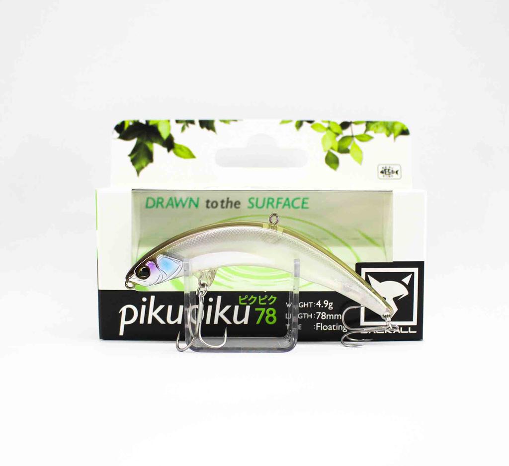 Jackall Piku Piku 78 Floating Lure Natural Ghost Wakasagi (0156)