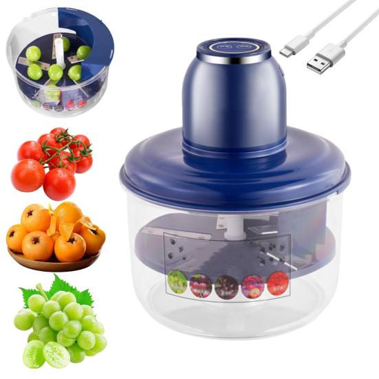 Electric Grape Peeler Machine 50W Brushless Motor Automatic Garlic Peeler Rechargeable Commercial Smart Fruit Peeler for Grapes Cherry Tomatoes