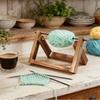 Rotating Wool Storage Rack Detachable Frame Handmade Yarn Spool Organizer Wooden Wire Winding Rack Tailoring Supplies