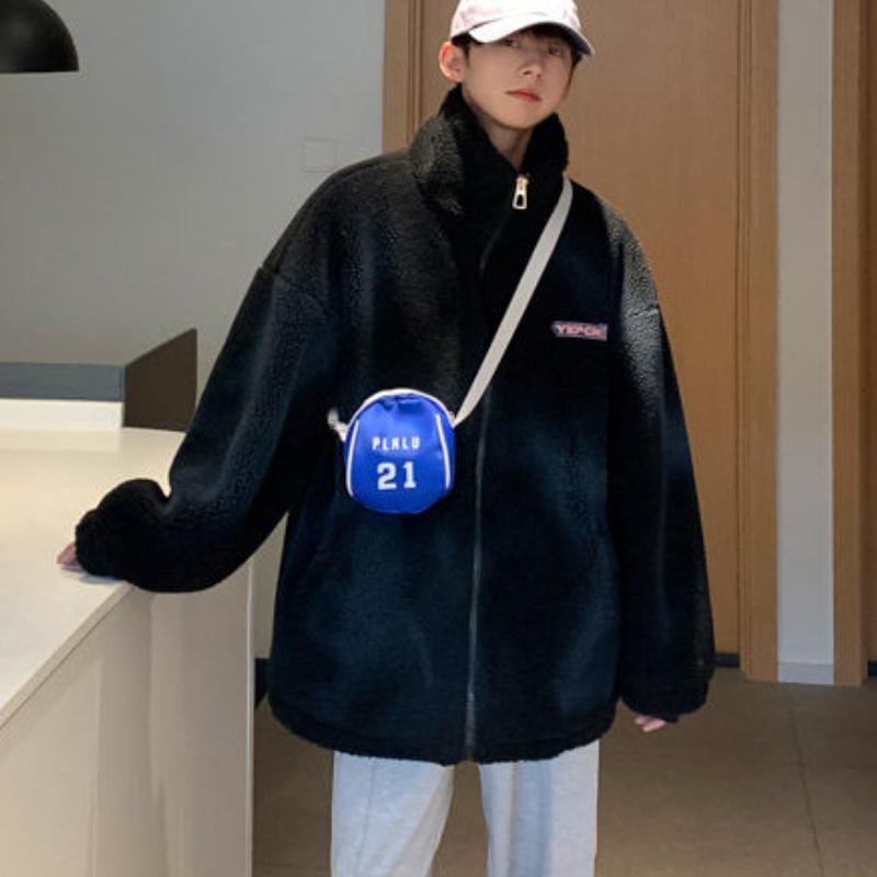 Men Tie-dye Parkas Zipper Thicken Winter Oversize Outwear Coats BF Couple Stand Collar Warm Jackets