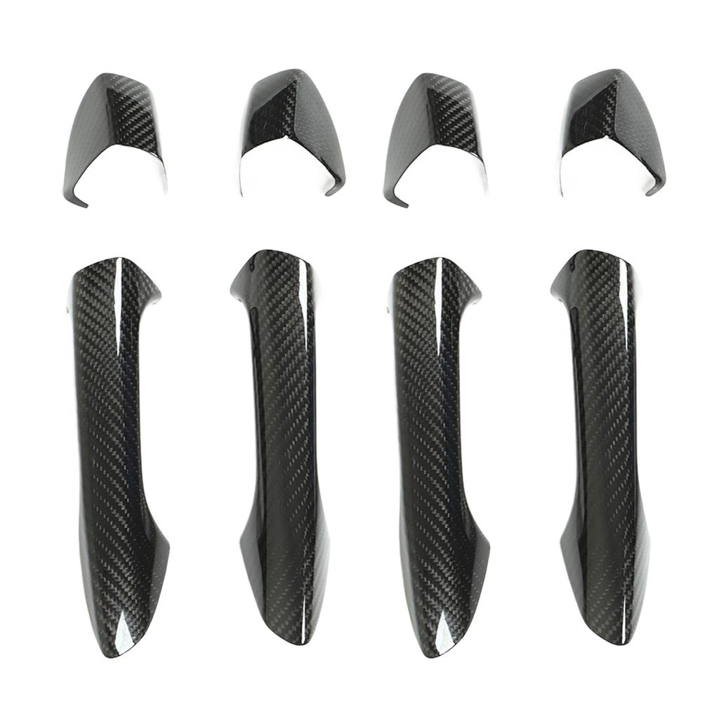 4 шт. Накладка на внешнюю ручку двери с колпачком из углеродного волокна для замены на Mercedes?Бенц W204 W212 W218