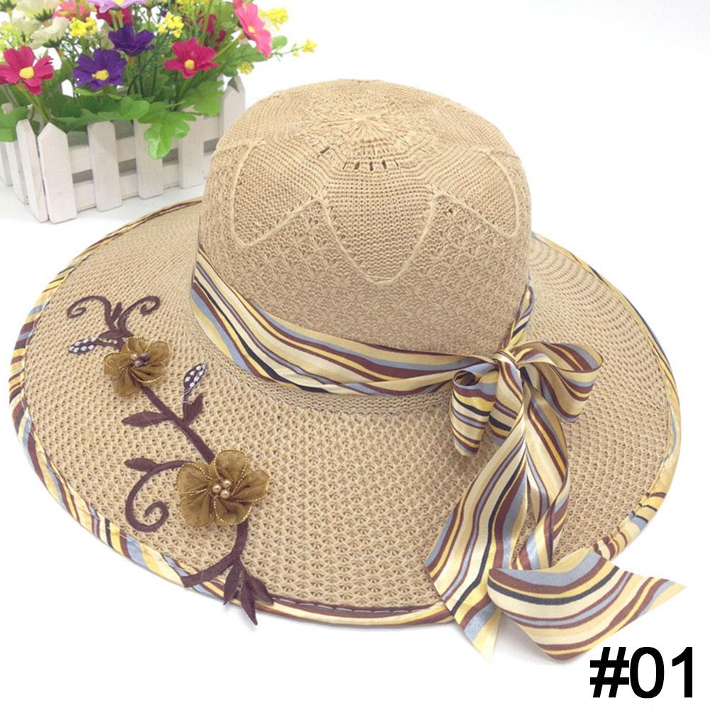 Летняя классическая складная модная вязаная шляпа с большими полями, повседневная пляжная женская шляпа с защитой от ультрафиолета