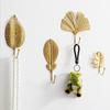 Bathroom Organization Home Decoration Leaf Shape Wall Hanger Wrought Iron Hook Hanging Storage Rack