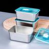 1/6Pcs Stainless Steel Bento Storage Box Leak-proof Stackable Design Snack Container with Lid Lunch Container