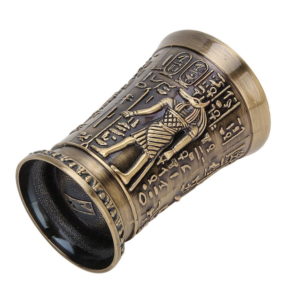 Silver Vintage Shot Glass Zinc Alloy Decoration Ornaments Mini Cup Gift Office Desk Decor