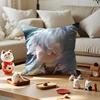 Wuthering Waves Mornye Cushion Cover Silky Short Plush Invisible Zipper Dustproof Sofa Pillow Case for Home Decor
