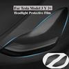 Headlight Protective Film for Tesla Model 3 Y Model 3 Highland 2024 Headlamp Taillight Light Center Console Film Car Accessories