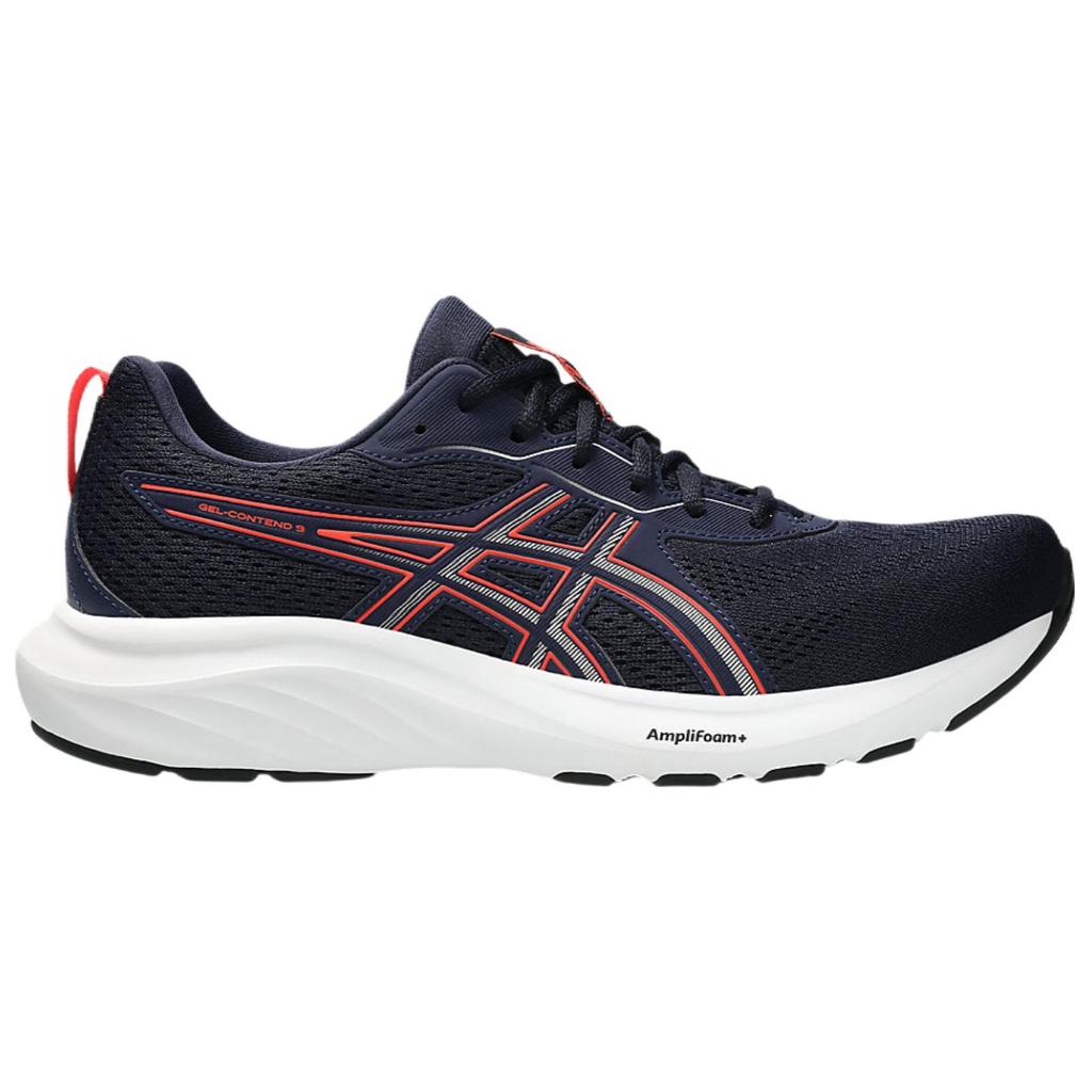Asics GEL CONTEND 9 Устойчивые к истиранию Поддержка Низкие Марафонские Беговые Кроссовки Унисекс Синий 1011B881-406