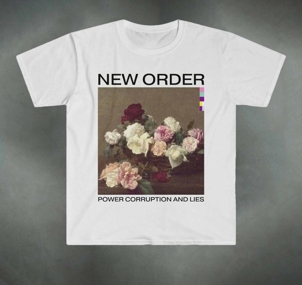 Power Corruption and Lies Рубашка Новый Порядок Классическая Белая Унисекс S-5XL 1H0233 Унисекс Футболка