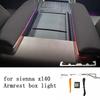For Toyota Sienna Xl40 -2024 Center Armrest Box Ambient Light Led 64 Color APP Control Ambient Light Accessories