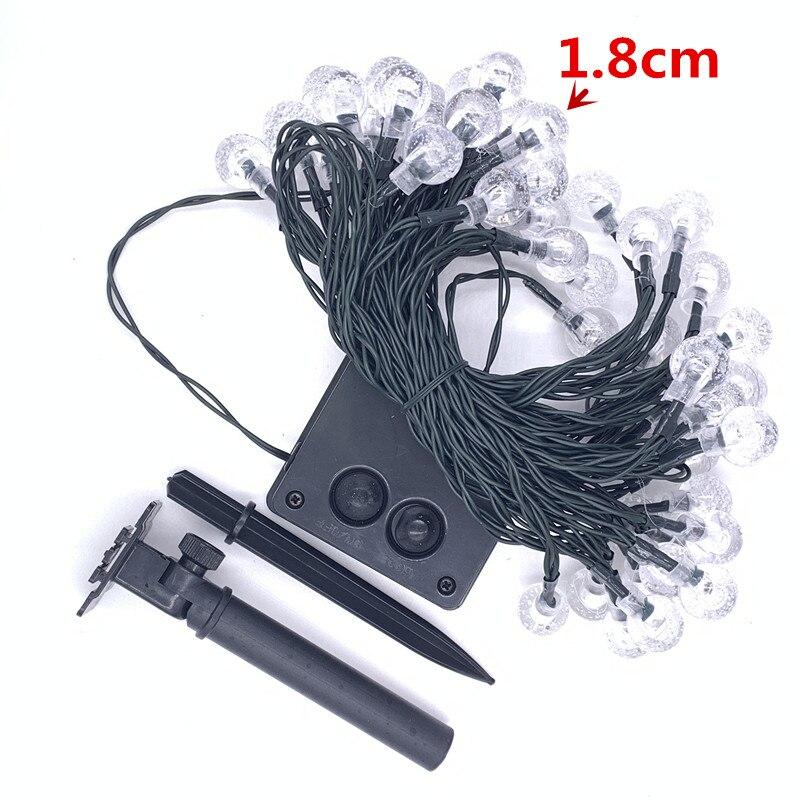 6M 30 светодиодный хрустальный шар на солнечной батарее, уличный IP65, водонепроницаемый светодиодный гирляндный светильник, сказочные лампы, солнечная садовая гирлянда, световая гирлянда