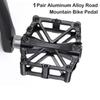 1 пара велосипедных педалей с герметичным подшипником, нескользящая педаль для горного шоссейного велосипеда, алюминиевая сплавная платформа для педалей
