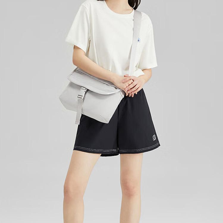 New Skechers Fabric Messenger Bag, Shoulder Bag, Crossbody Bag Regular Unisex Lunar Gray L123U049-00MV