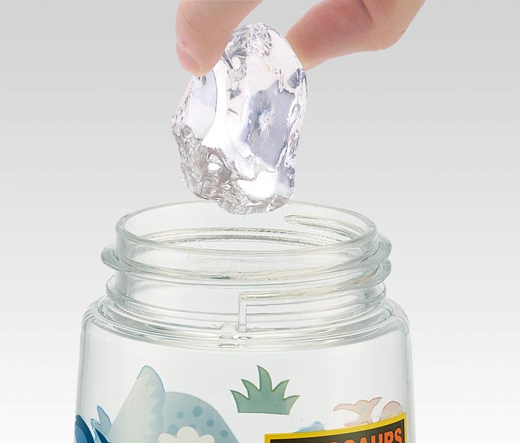 Бутылка для воды Skater с трубочкой, прозрачная бутылка, динозавр, 480 мл, для мальчиков и детей PDSH5-A