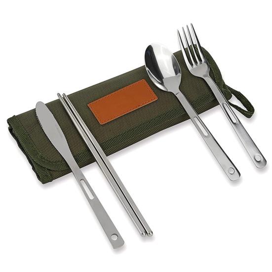 Уличная сумка для хранения столовых приборов, пыленепроницаемая, портативная, для путешествий, кемпинга, пикника, органайзер для палочек для еды, вилок, ложек, посуды, сумка-ролл