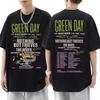 Панк-группа Green Day The Saviors Tour Футболки с графическим принтом Мужские Женские Модные Винтажные Футболки Мужские Оверсайз Футболки из Чистого Хлопка