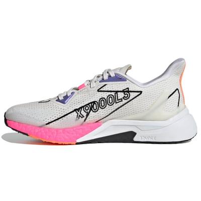 X9000L3 Удобная универсальная ткань Дышащие низкие повседневные кроссовки для бега Женские кроссовки Белый серый FW0795