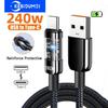 Кабель быстрой зарядки 240 Вт USB на Type-C, нейлоновая оплетка, прозрачный, USB C, 480 Мбит/с, высокоскоростной провод для зарядки