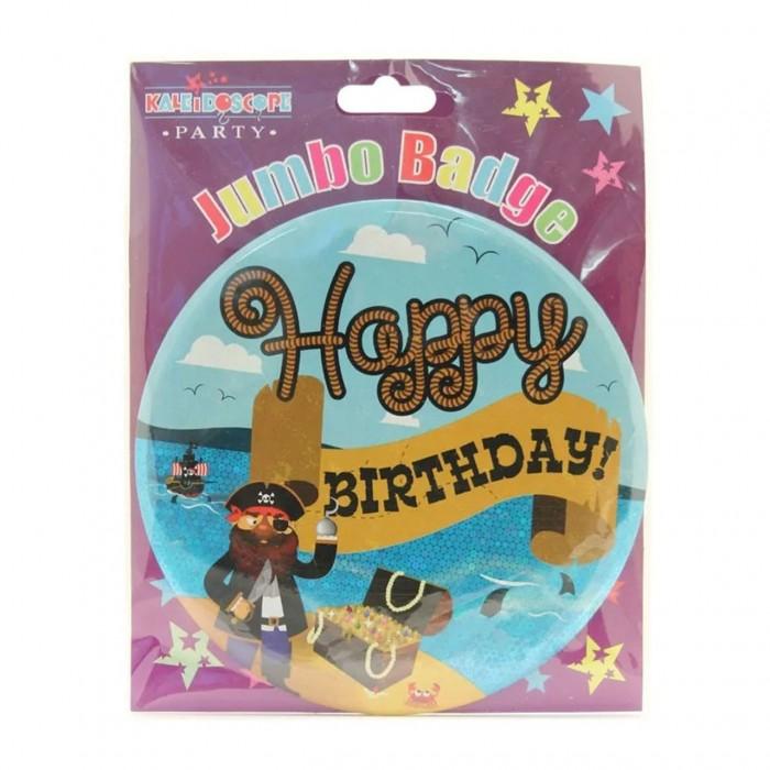 Kaleidoscope Пиратский значок с днем ​​рождения