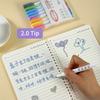 8 Colors Double Line Coloring Markers Outline Paint Pens 2.0mm Tip DIY Scrapbooking for Artists Kids Adult Black Paper Photo Coloring Books Stone