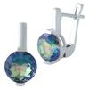 Silver Earrings with Mystic Topaz 3.15ct (1963906)