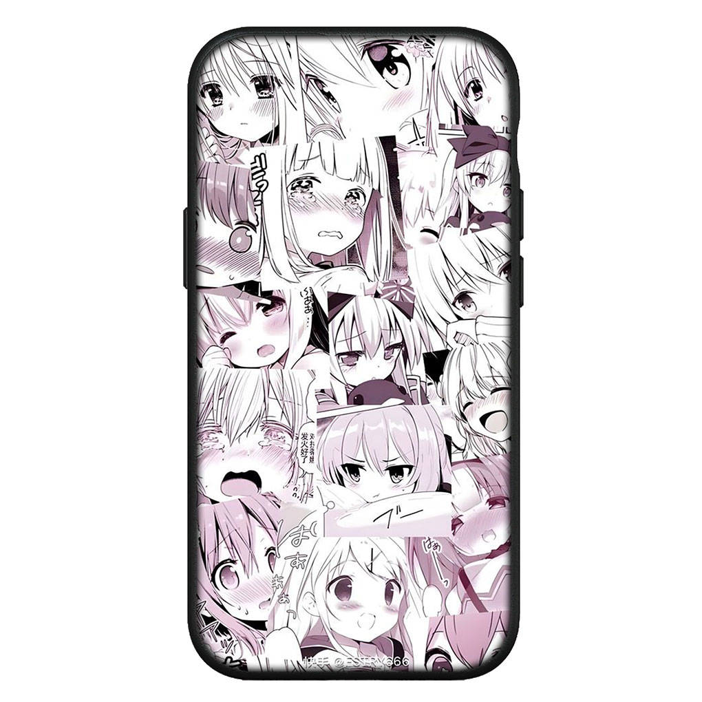 Для iPhone 15 14 Xiaomi Redmi Note 13 12 11 Pro Max X 8 7 XR Samsung Galaxy A15 S24 S23 A05 Huawei OPPO A17 Ahegaos Hentai Manga Anime Girl Waifu чехол