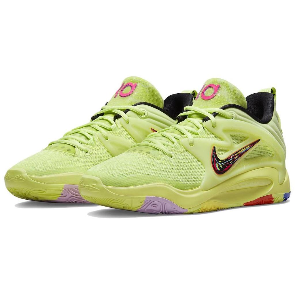 Nike Мужские кроссовки KD 15 Aimbot Зеленый Светло-Лимон-Твист Черный DM1056-700