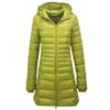 Women's Long Hooded Puffer Down Jacket - Ultra-Light Style