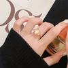 Цветное сокровище Яйцо Поверхность Открытое кольцо Имитация Халцедона Легкая роскошь Полное бриллиантов Циркон Высококлассное Овальное Кольцо-тыква Женское