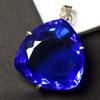 Lab-Created Topaz Pendant 139 ct Trillion 925 Sterling Silver Gemstone Gemstone Jewelry Gift