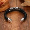Handmade Braided Leather Bracelet For Men Vintage Ornamental Wristband Accessory Durable Stylish Gift