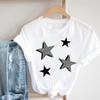 Star Leopard 90s Spring Tee Top Summer Fashion Women Print Tshirt Lady Female Clothing Casual Short Sleeve Graphic T-shirt