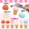 Игрушечное мороженое, развивающий деревянный набор для мороженого, подарок для детского сада, игрушка, мальчик, девочка, игрушка, игрушка, магазин, игра родитель-ребенок, ребенок,