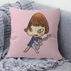 Y-Yoshitomos N-Nara Cartoon Pillow Covers Cartoon Sofa Decorative Home Double-Sided Printing Short Plush Cute Cushion Cover