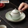Фарфоровый чайник Azure Ru Kiln, китайский фильтр для заваривания, чайник Xishi, креативный чайник для заваривания чая, принадлежности для кунг-фу, украшения